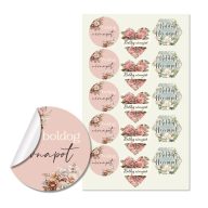 Matrica - Boldog névnapot 3 forma 15db/lap – kreatív hobby projektekhez