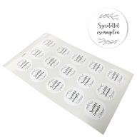 Matrica - Szeretettel csomagolva 15db/lap – kreatív hobby projektekhez