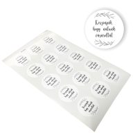 Matrica - Köszönjük, hogy nálunk.. 15db/lap – kreatív hobby projektekhez