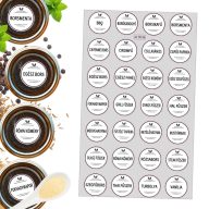 Matrica - Fűszerek extra 3cm 28db/lap – kreatív hobby projektekhez