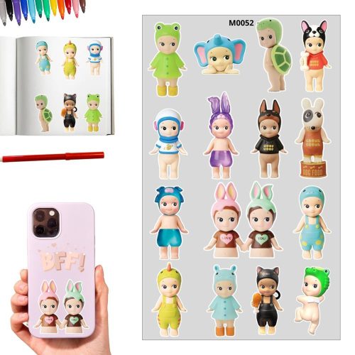 Matrica - Sonny angel - kék 12db/lap