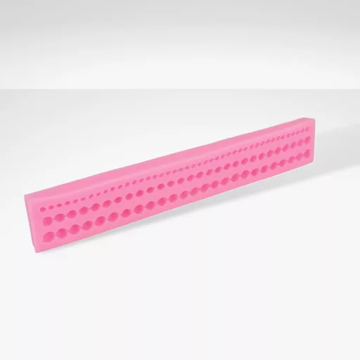Szilikon nyomóforma, lágy - Gyöngysor – kreatív hobby projektekhez