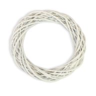 Vessző koszorú fehér 35cm 20/# – koszorúkészítéshez és dekorációhoz – Papelito.hu