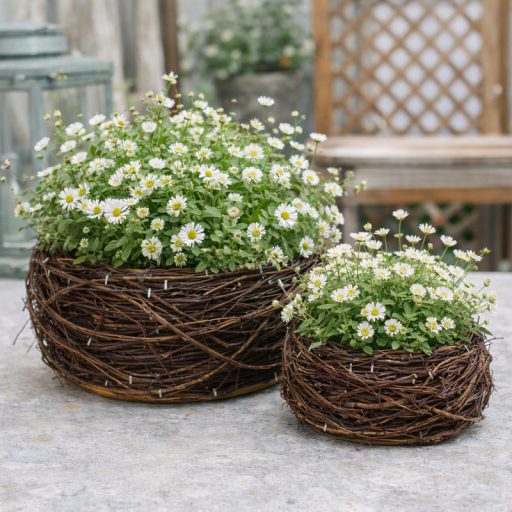 Fonott inda tál barna 20x11cm – kreatív hobby projektekhez és dekorációhoz – Papelito.hu