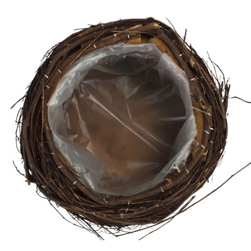 Fonott inda tál barna 20x11cm – kreatív hobby projektekhez és dekorációhoz – Papelito.hu