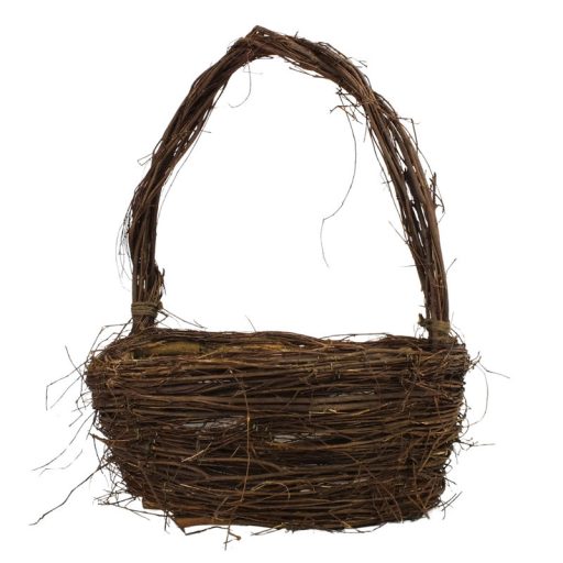 Fonott inda kosár szett barna 2db/szett – kreatív hobby projektekhez és dekorációhoz – Papelito.hu