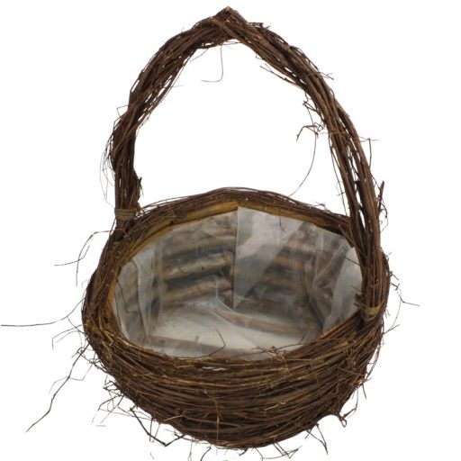 Fonott inda kosár szett barna 2db/szett – kreatív hobby projektekhez és dekorációhoz – Papelito.hu