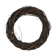 Indás vessző koszorú barna 30cm
