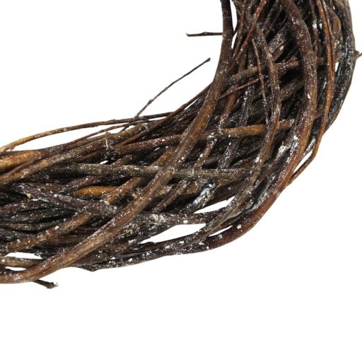 Indás vessző koszorú barna 35cm