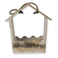 Íves tetejű zsinóros virágtató 28x22x11cm