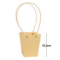 Impregnált mintás virágtasak - barack