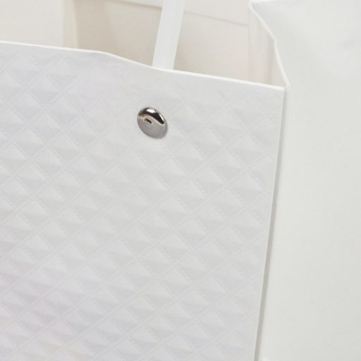 Impregnált mintás virágtasak - fehér