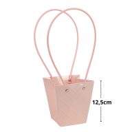 Impregnált mintás virágtasak - rózsaszín