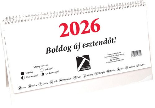 Asztali naptár 2026 nagy T24 28,6*14 cm L01004T24
