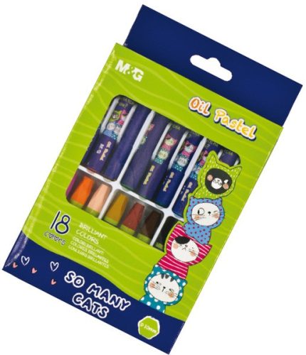Olajpasztell kréta M&G 18 db-os M04165K18