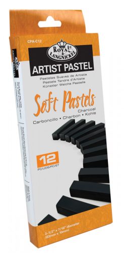 Szénpasztell készlet Royal - 12db, egész