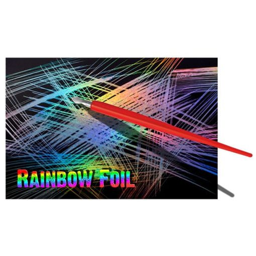 Karcfólia csomag, üres, szivárványos - ESSDEE 10 Rainbow Foil 229x152mm