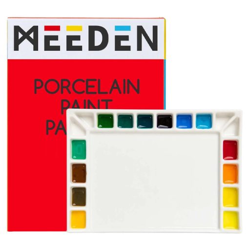 Színkeverő paletta - Meeden 18-Well Porcelain Artist Paint Palette