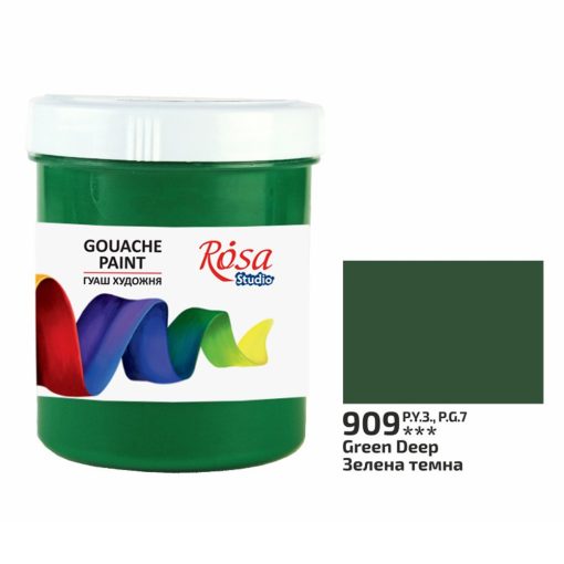 Rósa Gouache Studio színenként - 100 ml tégelyes - Sötétzöld -909