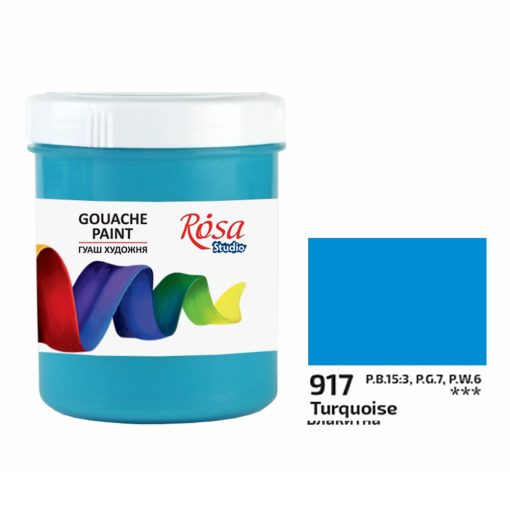 Rósa Gouache Studio színenként - 100 ml tégelyes - Világoskék - 922