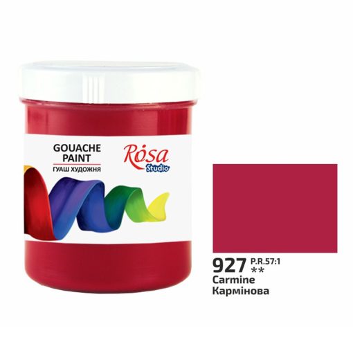 Rósa Gouache Studio színenként - 100 ml tégelyes - Kármin - 927