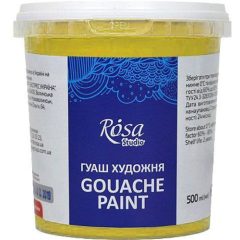   Rósa Gouache Studio színenként - 500 ml vödörben - Világos sárga 902