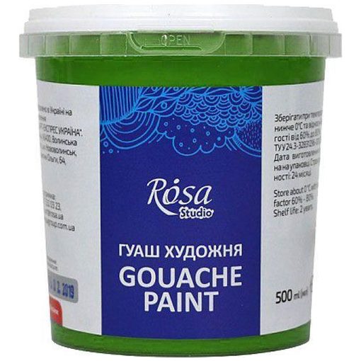 Rósa Gouache Studio színenként - 500 ml vödörben - Világoszöld - 910