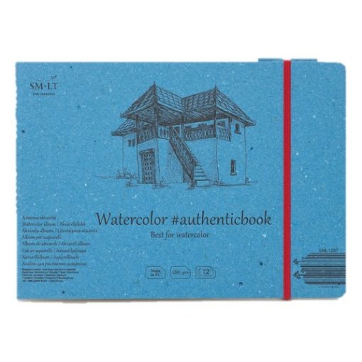 Akvarell festőtömb - SMLT Watercolor Authenticbook 280gr, 12 lapos, 17,6x24,5cm