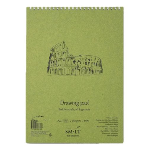 Akriltömb - SMLT Drawing Pad - Fehér, 290gr, 20 lapos A5