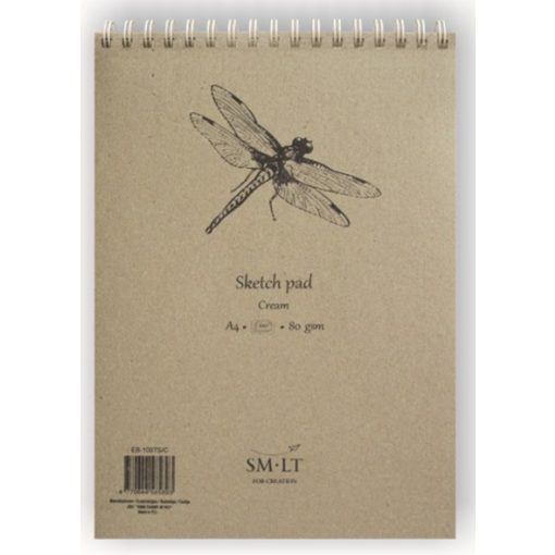 Vázlattömb - SMLT Sketch Pad - Krémszínű, 80gr, 70 lapos A5