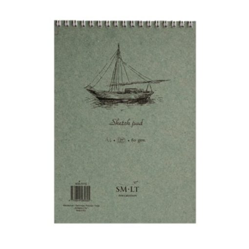 Vázlattömb - SMLT Sketch Pad - Fehér, 90gr, 70 lapos A5