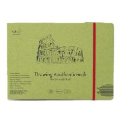   Akril festőtömb - SMLT Acrylic Authenticbook 290gr, 8 lapos, 17,6x24,5cm