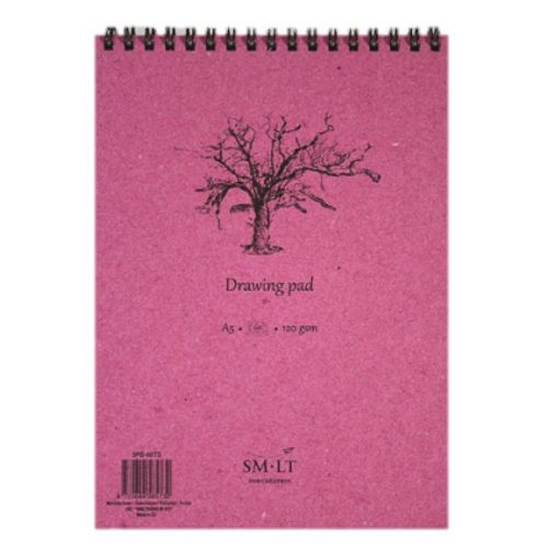 Rajztömb - SMLT Drawing Pad - Fehér, 120 gr, 60 lapos A5