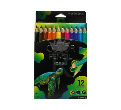 Színesceruza YALONG 12db Jumbo háromszögletű