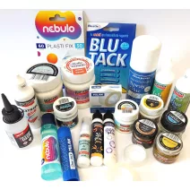 Ragasztók, lakkok, egyéb hobbyszerek
