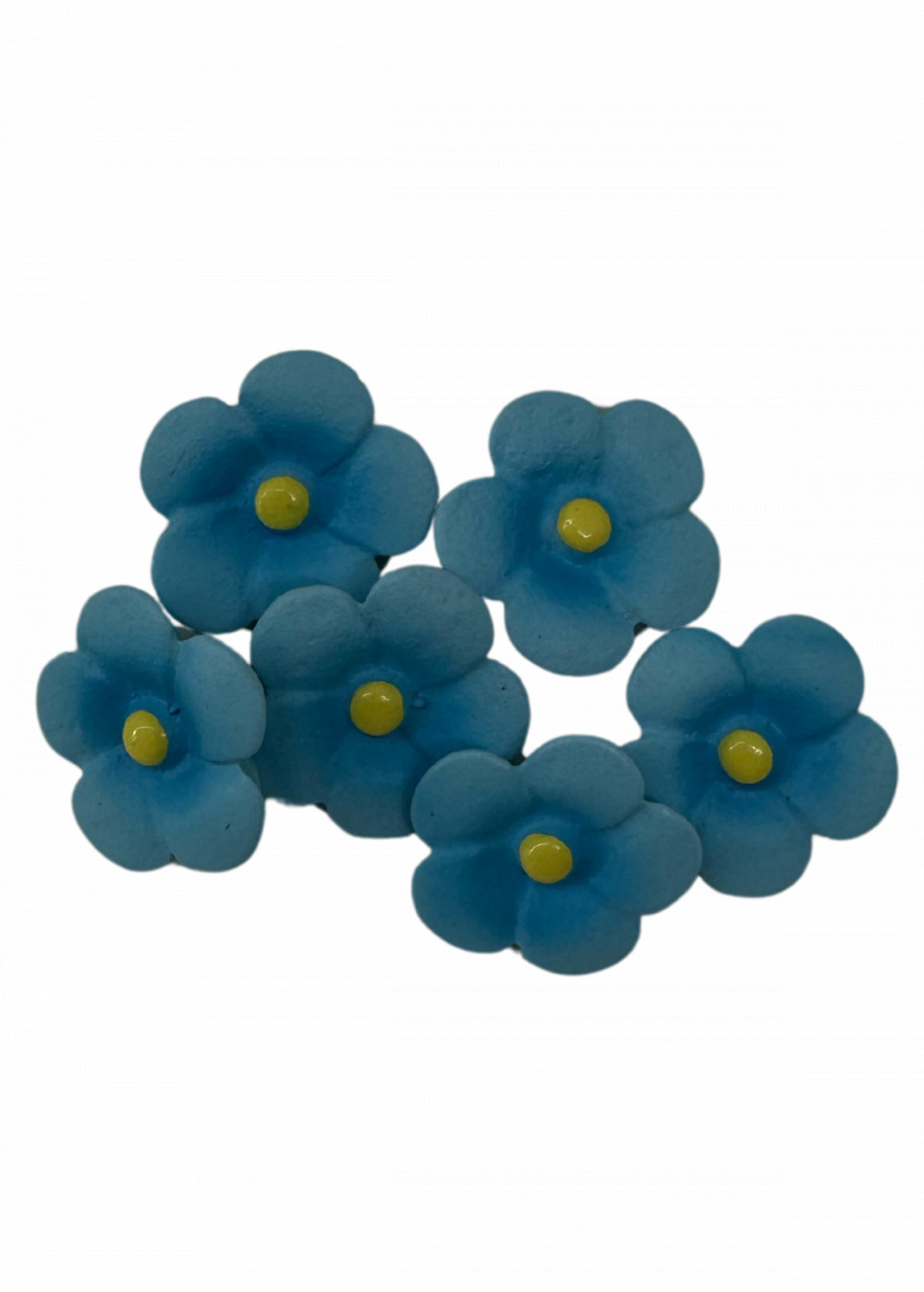 Kerámia virágfejek, öntapadós, 3,1*08,cm, 6/cs - Kék 045515