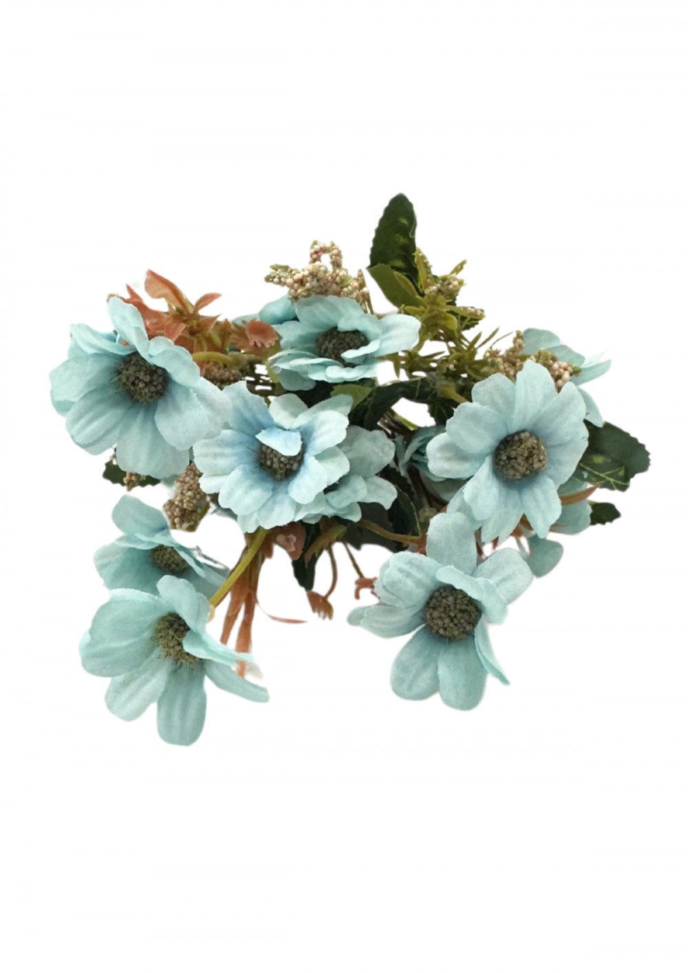 Selyemvirág csokor - Pillangóvirág (Cosmos), 30cm - Kék 7584K